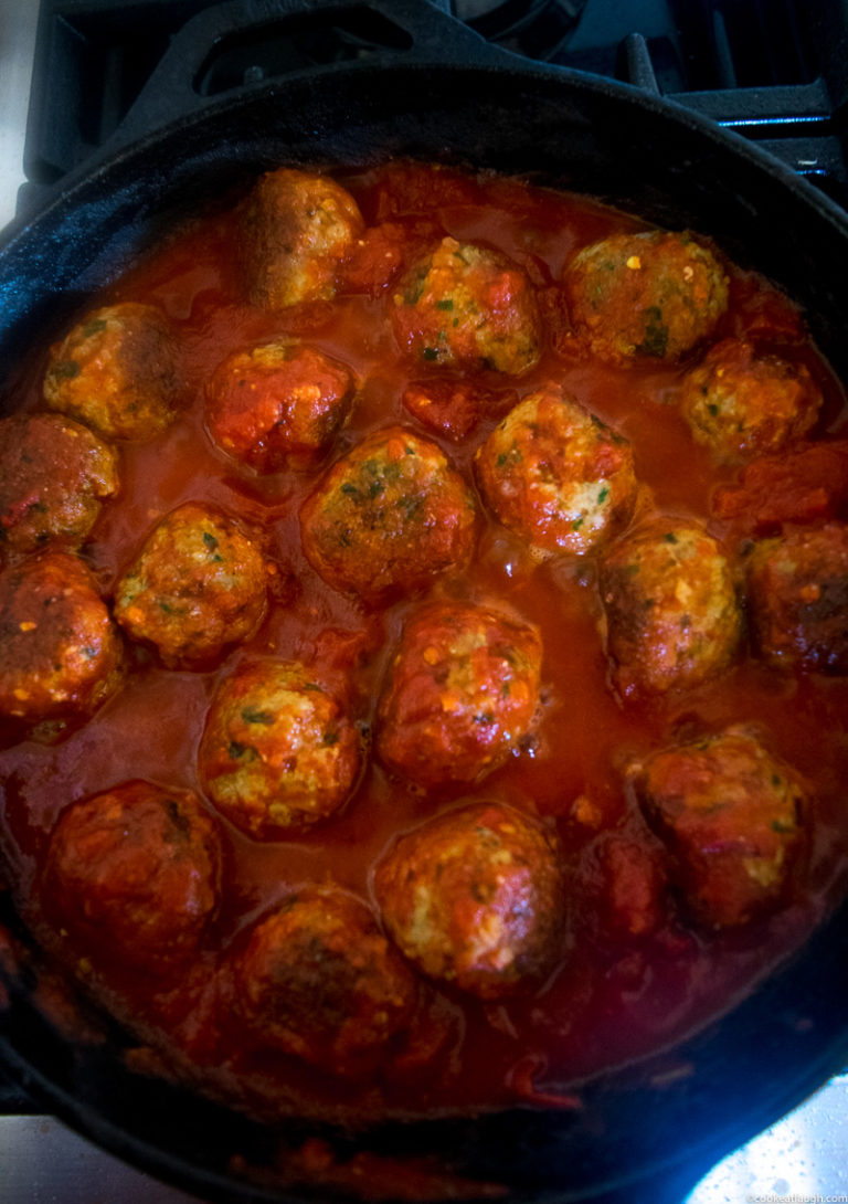 Spicy Turkey Meatballs In Tomato Sauce · Cook Eat Laugh